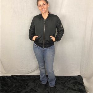 Black Akira Chicago red label zip up jacket small